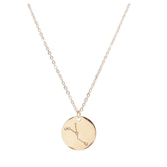 RETAIL $50 Kinsley Armelle Zodiac Collection Rose Gold Cancer Necklace*NEW 18" - Picture 1 of 2